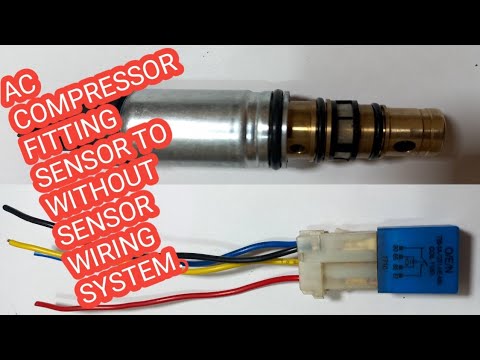 CAR AC COMPRESSOR SENSOR WIRING FOR WITHOUT SENSOR COMPRESSOR FITTING