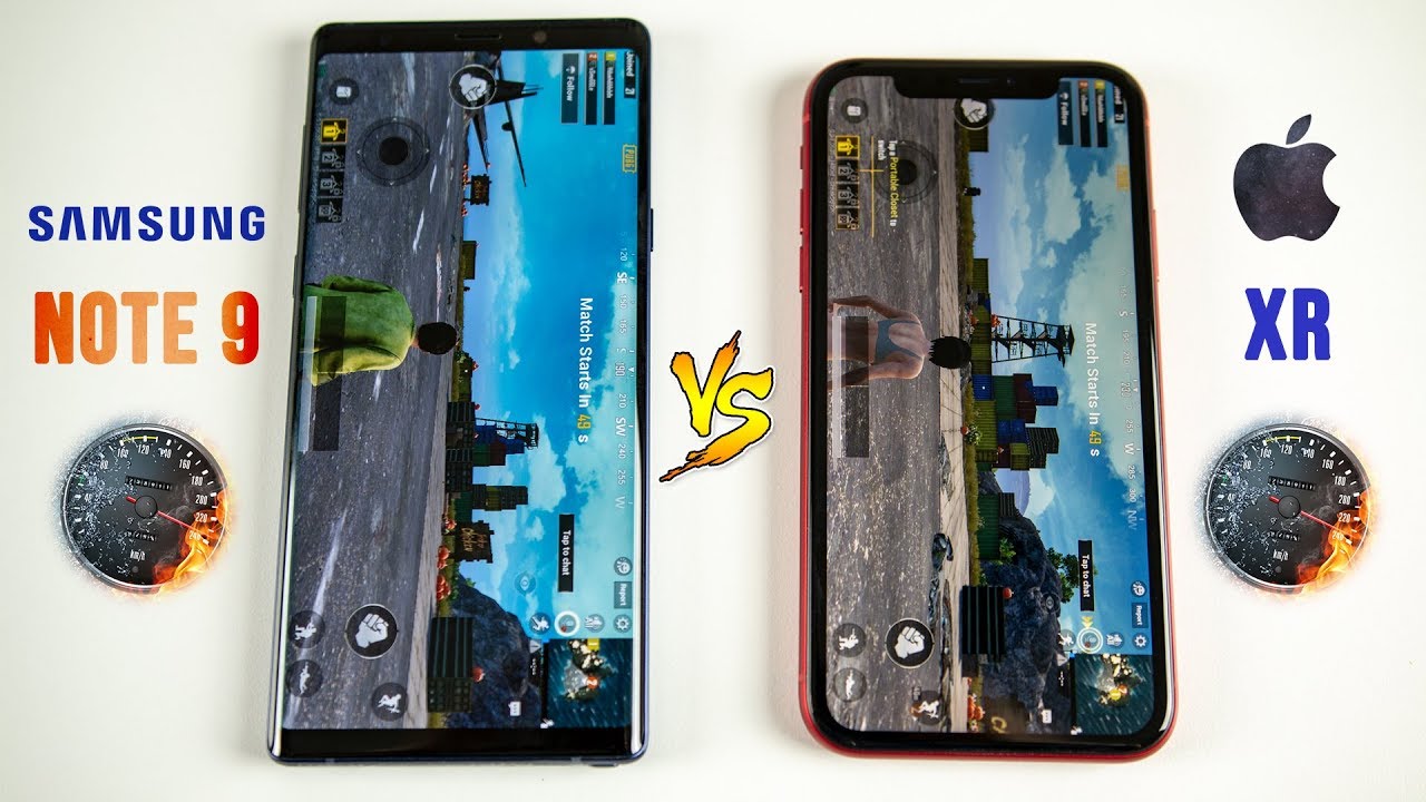 iPhone XR vs Galaxy Note 9 SPEED Test - This Was Unexpected..