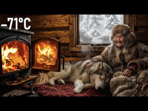 82-Year-Old Widow Lives with Her Dog in the Frozen Taiga | Yakutia Survival