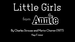 Little Girls (karaoke/instrumental) - Annie (musical)