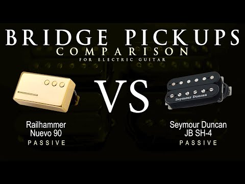Railhammer NUEVO 90 vs Seymour Duncan JB SH-4 - Bridge Guitar Pickup Comparison Tone Demo