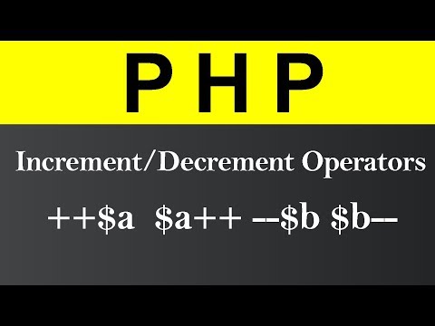 Increment and Decrement Operators in PHP Hindi