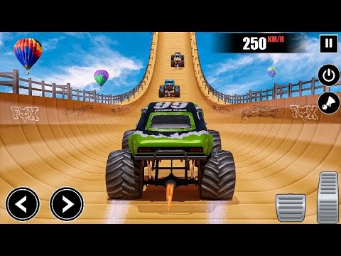 Monster truck Mega Ramp Impossible Stunt 3D Simulator Android Gameplay