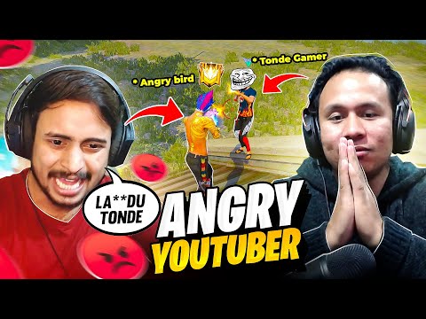 Angry Youtuber 👿 Abused His Teammates After Loosing a Game || Tonde Gamer - Garena Free Fire