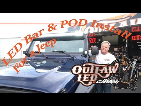 Jeep TJ & JK LED Light Bar & Pod Install | Outlaw LED by Robby Gordon