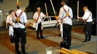 preview picture of video 'Cardiff Morris dance Horses Brawl in Glan Y Llyn, Taff's Well. 14th August 2012.'