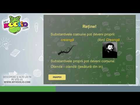 Lecție demo limba română, clasa a V-a, Substantivul