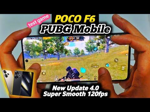 POCO F6 Test Game PUBG Mobile New Update 4.0 Super Smooth 120fps | Full Handcam