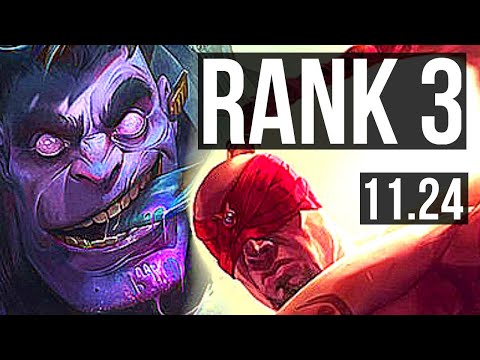 DR. MUNDO vs LEE SIN (JNG) (DEFEAT) | Rank 3 | KR Challenger | 11.24