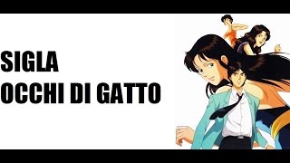 Sigla Occhi di gatto con testo