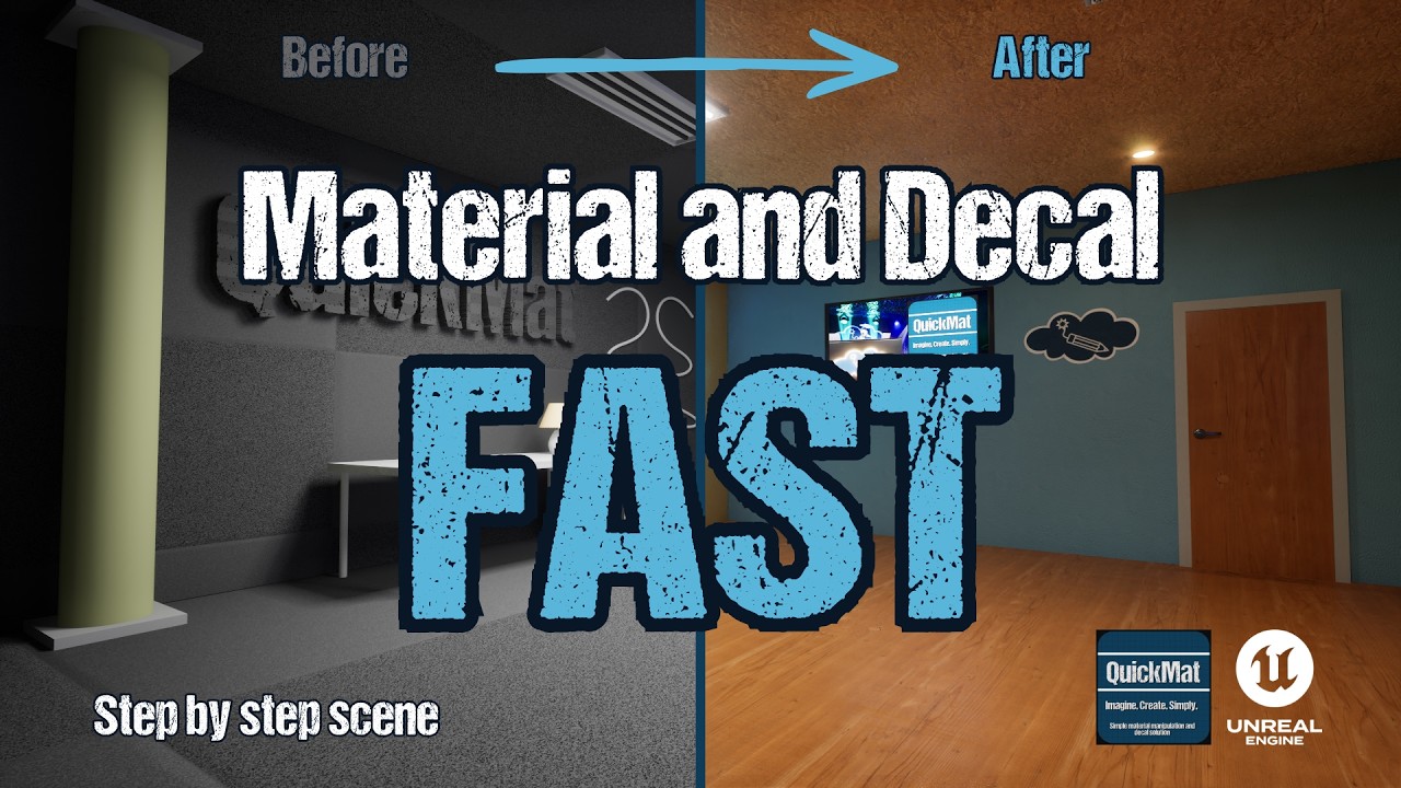 How to Use QuickMat in Unreal Engine – Fast Material Workflow for Blender, CAD & Imported Assets