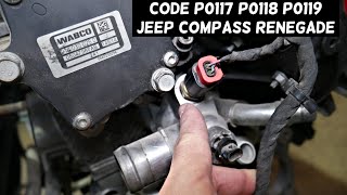 CODE P0117 P0118 P0119 JEEP COMPASS RENEGADE ENGINE COOLANT TEMPERATURE SENSOR