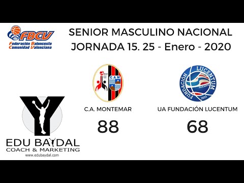 CLUB ATLÉTICO MONTEMAR - UA FUNDACIÓN LUCENTUM BALONCESTO ALICANTE. SENIOR NACIONAL MASCULINO
