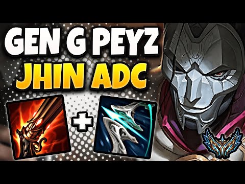Jhin vs Caitlyn ADC [ Gen G Peyz ] Korea Challenger Patch 13.7 ✅