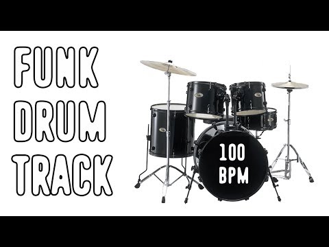 Drum Track Funk - Straight Beat - 100 BPM