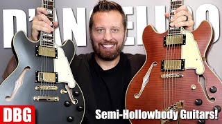 Video thumbnail for Two BEAUTIFUL Semi-Hollow Guitars! -  The New D'Angelico Deluxe DC LE! by Darrell Braun Guitar