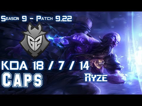 G2 Caps RYZE vs TRISTANA Mid - Patch 9.22 EUW Ranked