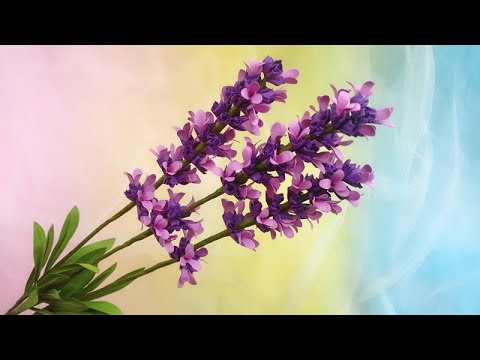 ABC TV | How To Make Lavender Paper flower #6 With Shape Punch - Craft Tutorial