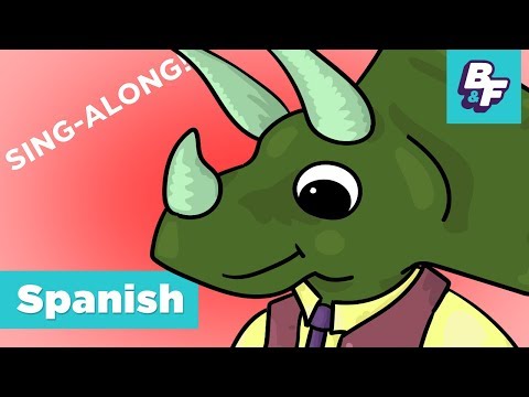 Spanish Nouns, Adjectives, Verbs Sing-Along Song | BASHO & FRIENDS | Sustantivos, adjetivos, verbos