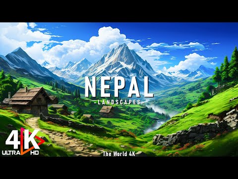 Nepal 4K - Relaxing Music With Beautiful Natural Landscape - Amazing Nature