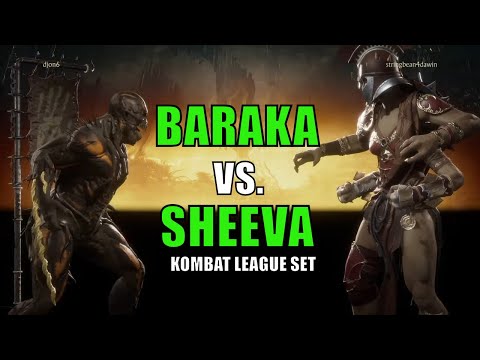 BARAKA VS SHEEVA, LIU KANG - Mortal Kombat 11 - Kombat League Sets