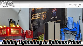 Lighting Our Darkest Hour - Adding Lightailing Lights to the LEGO Optimus Prime Set 10302