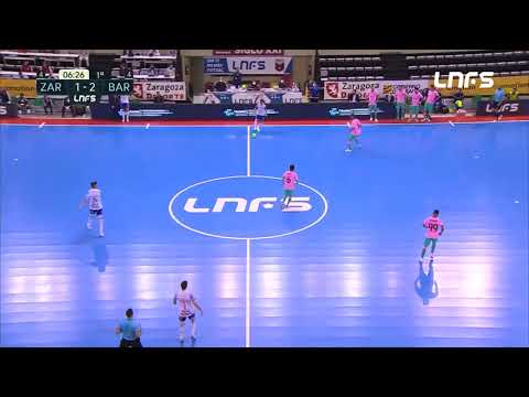 Gol de Javi Alonso (2-2) Fútbol Emotion Zaragoza - Barça FS. J24, 1Div. LNFS