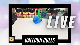 Acrylic Pour Painting | Giveaway | Balloon Rolls | 18X24 Canvas | Fluid Art LIVE