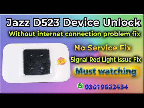 How To Unlock Jazz D523 All Network Unlock Easy And Quick Method #jazz #zte #4g  #jazzsuper4g