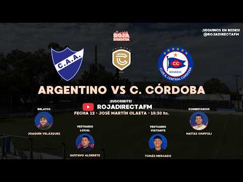 ARGENTINO DE ROSARIO VS CENTRAL CORDOBA DE ROSARIO - PRIMERA C - FECHA 12 - Jose Martin Olaeta
