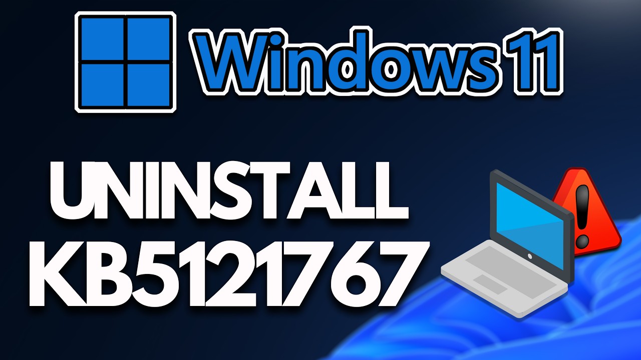 How To Uninstall KB5121767 Update On Windows 11 - Tutorial