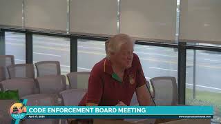 City of Treasure Island Code Enforcement Board Meeting