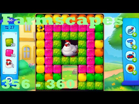 Farmscapes Level 356 - 360 HD Gameplay Walkthrough |  3 - match game | android | ios | pc | app