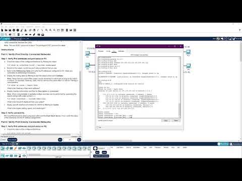1.5.10 Packet Tracer - Verify Directly Connected Networks