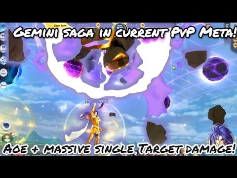 Saint Seiya: Awakening (KOTZ) - Gemini Saga in Current PvP Meta! AoE + Massive Single Target Damage!