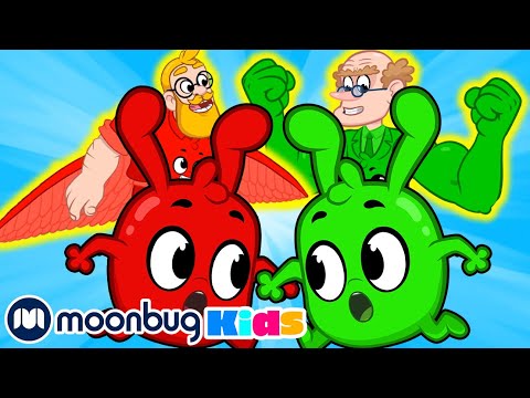 Morphle and Orphle Suits! Learn | ABC 123 Moonbug Kids | Fun Cartoons | Learning Rhymes
