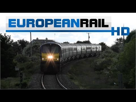 Belmond Grand Hibernian 201 loco 216 + 10 Mk3 carriages pass Oranmore Station