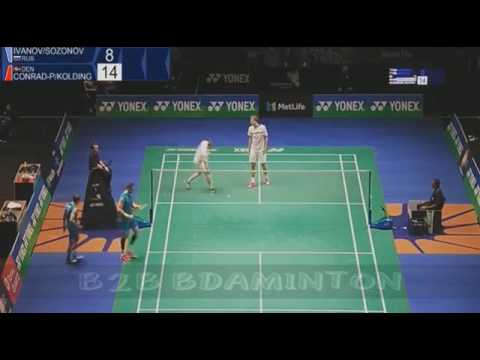 2017 Yonex All England Open R32 MD Vladimir IVANOV Ivan SOZONOV vs PETERSEN KOLDING