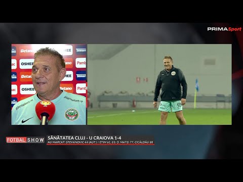 Patronul de 61 de ani, pe teren în Sănătatea Cluj - U Craiova 1-4.Cosmescu: "Nu e nimic de apreciat"