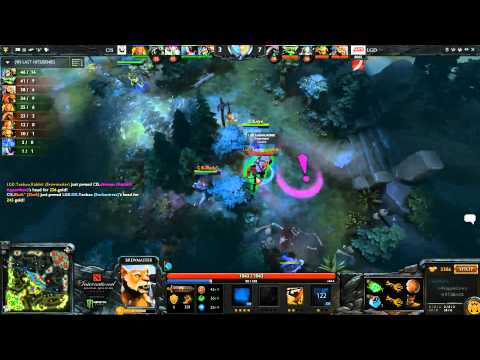 LGD vs CIS  TI4 Chinese Qual Winner Final Game 1 Mid Fight