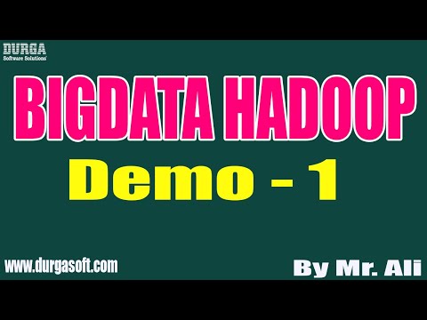 BIGDATA HADOOP tutorials || Demo - 1 || by Mr. Ali On 04-10-2021 @8:30AM IST
