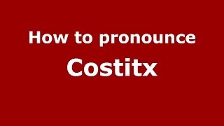 How to pronounce Costitx