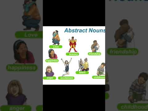 الاسماء المجردة بالانجليزي Abstract noun