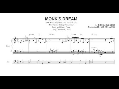 Brad Mehldau - Monk's Dream - Transcription