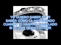 Yo Quiero Saber De Ti (con letra) - Vicente Fernandez