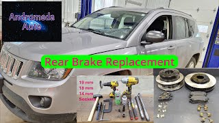Jeep Compass Rear Brake Replacement (2007–2017 Pads & Rotors Step-by-Step)