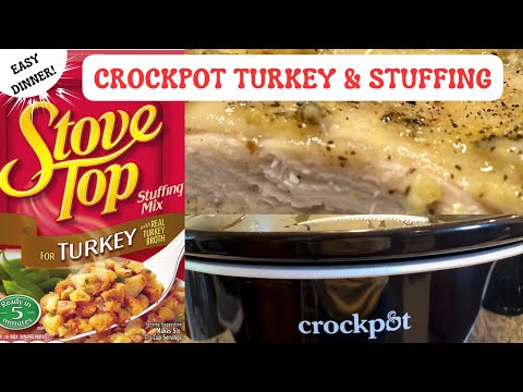 Crockpot Turkey with Stuffing Easy Slow Cooker Dinner