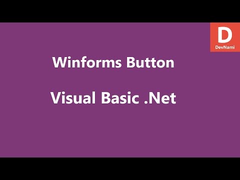 Visual Basic Net Button Control