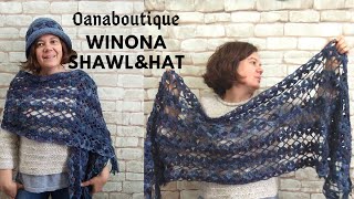 Crochet Winona shalw& hat by oanaboutique.com