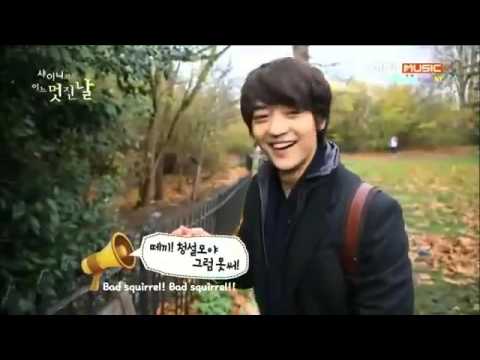 Minho and squirrel - SHINee One Fine Day cute moment